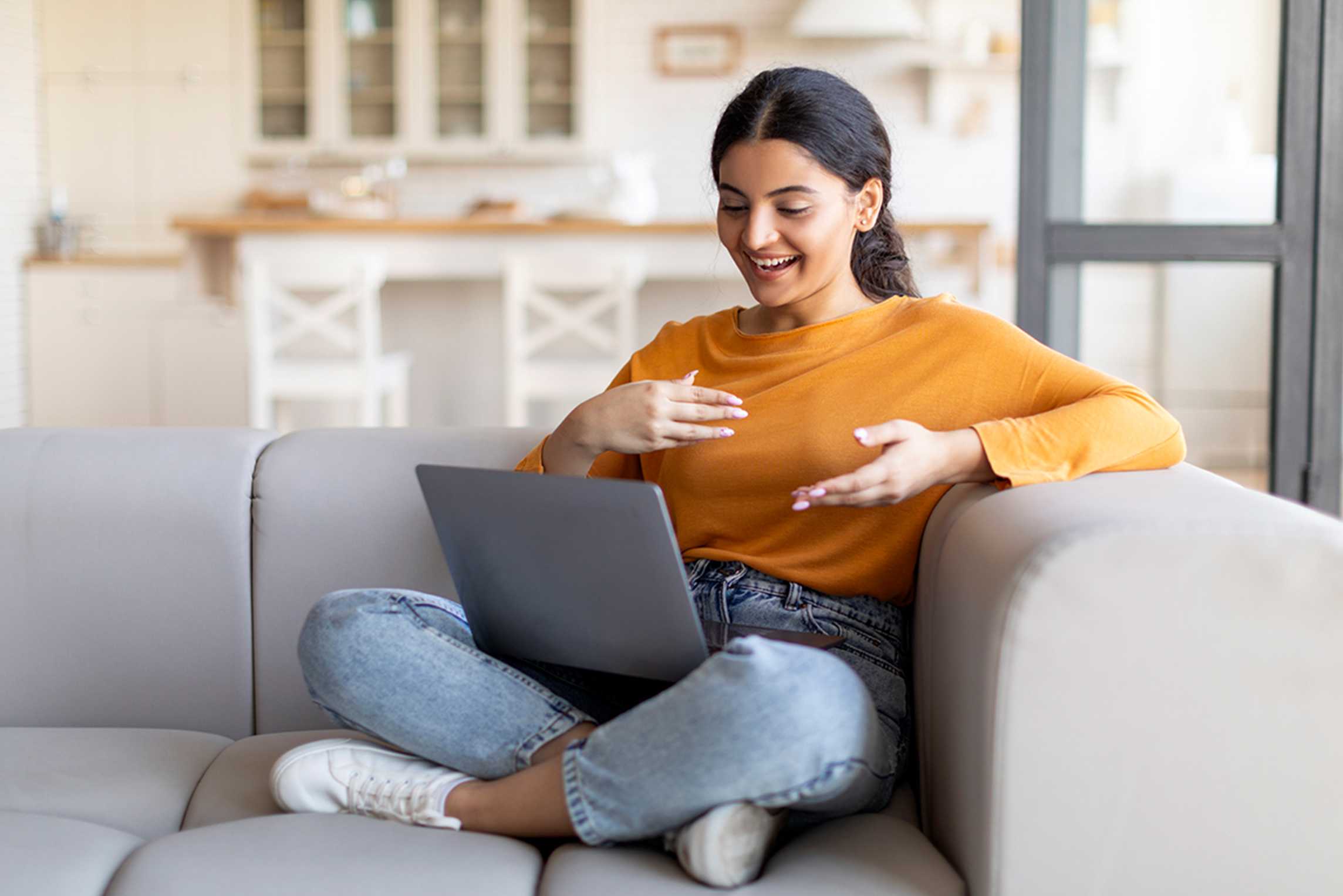Woman with Laptop